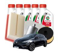 KIT TAGLIANDO RENAULT CAPTUR II CLIO V 1.0 1.3 TCE 4 CASTROL GTX 5W30