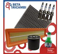Kit Tagliando Renault Clio IV 1.2 16V Dacia Logan Sandero Candele Filtri Tunap