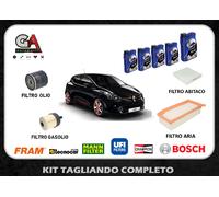 Kit tagliando Renault Clio IV 1.5 dci Captur 4 filtri + 5 litri olio Elf 5W30