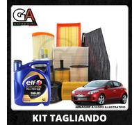Kit Tagliando Renault Megane 3 III 1.5 dci 5 litri olio Elf 5w30
