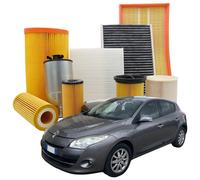 Kit Tagliando Renault Megane III 3 Filtri Aria Olio e Abitacolo