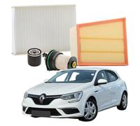 Kit Tagliando Renault Megane IV 1.5 dCi Filtri Aria Olio Carburante e Abitacolo