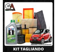 Kit Tagliando Smart 451 Benzina Coupè 1.0 Cabrio 999 Brabus Turbo Filtro 3 Olio