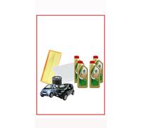 KIT TAGLIANDO SMART FORTWO COUPE CABRIO 451 07 1.0 BENZ.4 LT. CASTROL LL 5W30