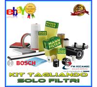 KIT TAGLIANDO SOLO FILTRI MANN - BOSCH AUDI A1 1.4TDi DAL 11.2014 AL 10.2018