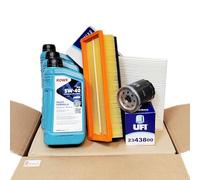 KIT Tagliando Specifico per Fiat Punto Evo - Van GPL NP EP (199) 1.4 8V EasyPower e Natural Power 57KW 77HP 350A1000 03/12 -> Con Filtro Abitacolo