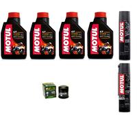 KIT TAGLIANDO SUZUKI DL V STROM 650 2008 7100 10W40 FILTRO OLIO GRASSO PULITORE