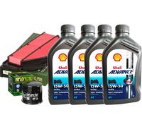 Kit/tagliando Suzuki GSR/600 2006 AL 2010 Shell Ultra 15W50 filtro olio aria