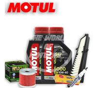 KIT/TAGLIANDO SUZUKI UH/Burgman/200 2007 2008 OLIO MOTUL 5000 + FILTRI CANDELA