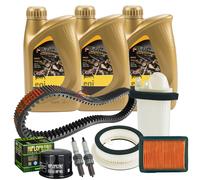 KIT TAGLIANDO TMAX 2008 2011 AGIP ENI iRIDE 10W40 + FILTRO ARIA E OLIO CANDELE