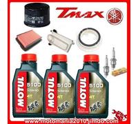 KIT TAGLIANDO TMAX T MAX 08>11- 2 CANDELE CR7E -1 FILTRI OLIO - 3 FILTRI ARIA