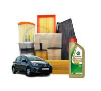 KIT TAGLIANDO TOYOTA YARIS P13 1.4 D4d 66kW 5L CASTROL 5W30