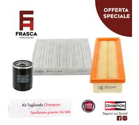 Kit Tagliando Tre 3 Filtri Champion Fiat 500 1.2 LPG 69 CV 1.2 Benzina 69 CV