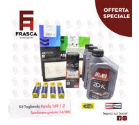 Kit Tagliando Tre Filtri Olio 10W40 Candele Lancia Ypsilon 1.2 51 KW 69 CV