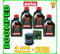 KIT TAGLIANDO TRIUMPH 955i OLIO MOTUL 7100 10W40 FILTRO HIFLO 204 04MO60F1