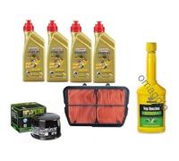 KIT TAGLIANDO TRIUMPH TIGER 800 2011 2016 CASTROL10W40FILTRO OLIO ARIA + TOP