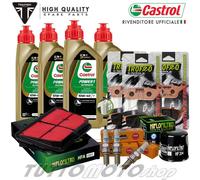 KIT TAGLIANDO TRIUMPH TIGER 800 XR 2015-2016 CASTROL 10W40 PASTIGLIE CANDELE