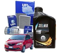 Kit Tagliando Ufi 3 litri olio Selenia Multipower Gas 5w40 per Lancia Ypsilon
