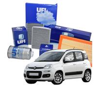 Kit Tagliando UFI per Fiat Panda Filtro Aria Olio Carburante e Abitacolo