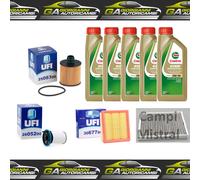 KIT TAGLIANDO UFI PER JEEP RENEGADE COMPASS FIAT 500X CRD + 5L CASTROL EDGE 0W30