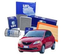 Kit Tagliando Ufi per Lancia Ypsilon Filtro Aria Olio e Abitacolo