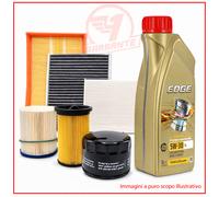 KIT TAGLIANDO VOLKSWAGEN GOLF VI 1.6 TDI 105CV 77KW DAL 2009 + OLIO MOTORE 5W30