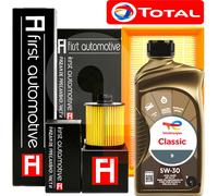 Kit Tagliando VW Per Golf 7 VII 1.6 2.0 TDI GTD 4 Filtri + 5LT Olio Total 5w30