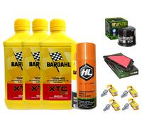 KIT/TAGLIANDO XJ6 DIVERSION 4LT BARDAHL XTC 10W40 FILTRO OLIO ARIA CANDELE SPRAY