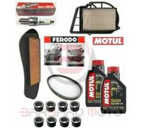 KIT TAGLIANDO XMAX X-MAX 250 2008 2009 FILTRI CANDELA OLIO CINGHIA FRENI RULLI