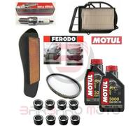 KIT TAGLIANDO XMAX X-MAX 250 2011 2012 FILTRI CANDELA OLIO CINGHIA FRENI RULLI