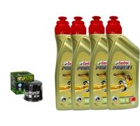 KIT TAGLIANDO YAMAHA FJR 1300 2013/2019 CASTROL 10W40 FILTRO OLIO HIFLO
