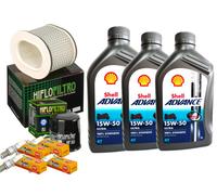 KIT/TAGLIANDO YAMAHA FZR/1000 1994 SHELL ULTRA 15W50 FILTRO OLIO ARIA CANDELE