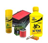 KIT/Tagliando Yamaha WR/125 R 2009/2011 XTM 15W50 filtro olio aria candela spray