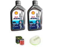 KIT/TAGLIANDO YAMAHA WR250 WR400 SHELL ULTRA 15W50 FILTRO ARIA FILTRO OLIO