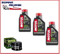 KIT TAGLIANDO Yamaha XP T-Max-500 cc-2004-'07 MOTUL 5100 10W40 3LT+F.OLIO HF985