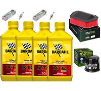 KIT/TAGLIANDO YAMAHA XVS/1300 BARDAHL XTC C60 10W40/FILTRO OLIO ARIA CANDELE