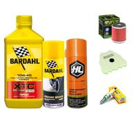 KIT/TAGLIANDO YAMAHA YZ 450 F/J BARDAHL XTC 10W40 FILTRO OLIO ARIA CANDELA SPRAY