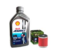 KIT/TAGLIANDO YAMAHA YZF 125 R 2008 2014 SHELL ADVANCE ULTRA 10W40 FILTRO OLIO
