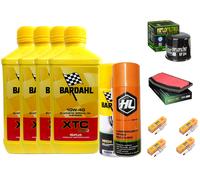 KIT/TAGLIANDO YZF R1 1000 09/14 BARDAHL XTC 10W40 FILTRO OLIO ARIA CANDELE SPRAY
