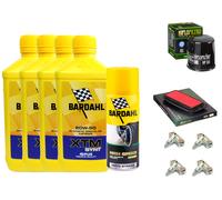 KIT/TAGLIANDO YZF R1 1000 2002 BARDAHL XTM 20W50 FILTRO OLIO ARIA CANDELE SPRAY