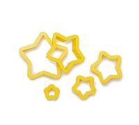 Kit TAGLIAPASTA Natalizi da 5 Pezzi a Forma di Stella Ideale per Creare L'Albero di Natale - formine stampi Taglia Biscotti per Creare Dolci e decori Torte - per Decorazioni in Pasta di Zucchero