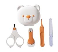 Kit Tagliaunghie Neonato 4 Pezzi con Acciaio Inox e Plastica