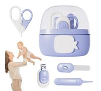 Kit tagliaunghie per bambini, set tagliaunghie per bambini - Tagliaunghie cartone animato 4 in 1,Cura della toelettatura, set di forbici per unghie, cura della manicure, pinzette per lime e forbici si