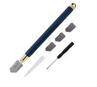 Kit tagliavetro da 2-12 mm, utensile da taglio per vetro con alimentazione automatica dell'olio, utensile da taglio professionale resistente per mosaico, vetro colorato, specchio in ceramica