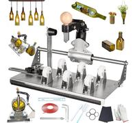 Kit tagliavetro multifunzione fai da te con accessori completi per tagliare birra, bicchieri da vino a varie angolazioni