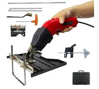 Kit taglierina per polistirolo a lama calda da 200 W, utensile elettrico per il taglio del polistirolo, angolo regolabile di 135°, fresa per pannelli in polistirolo raffreddata ad aria