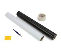 Kit Taglio Vinile - 2 Rotoli, Nastro Applicazione, Coltello e Spatola Inclusi