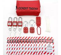 Kit Tagout Blocco per Sicurezza Attrezzature con Fascette e Etichette Nylon
