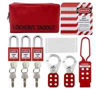 Kit Tagout Blocco per Sicurezza Attrezzature con Fascette e Etichette Nylon