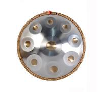 Kit Tamburo a Lingua in Acciaio, Tamburo a Mano 18 in, Strumento a Percussione, 9 Note Classiche in Sol Minore, Ideale per Meditazione Yoga, L'educazione Musicale e L'intrattenimento-Golden Eye||18in